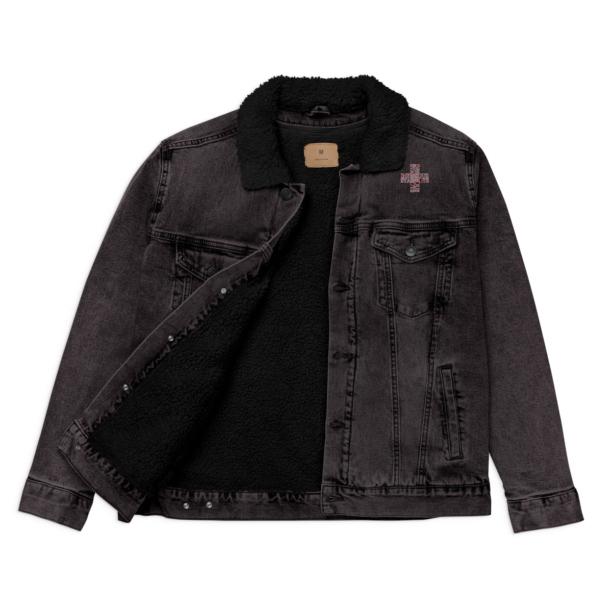 You Want My Love Limited Unisex denim sherpa jacket