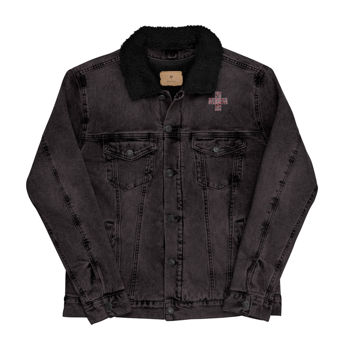 You Want My Love Limited Unisex denim sherpa jacket