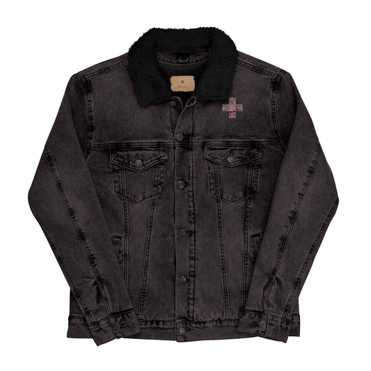 You Want My Love Limited Unisex denim sherpa jacket