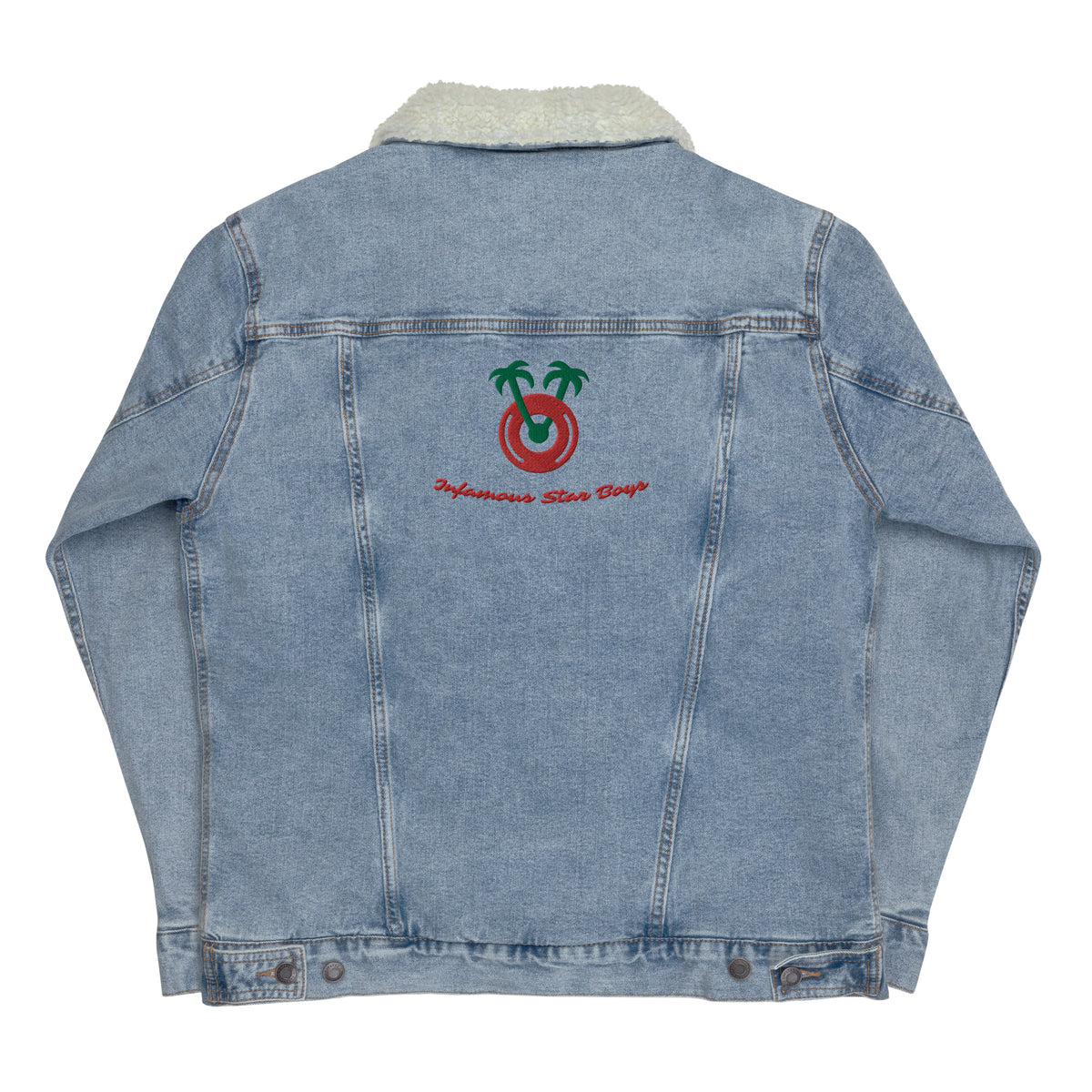 You Want My Love Limited Unisex denim sherpa jacket