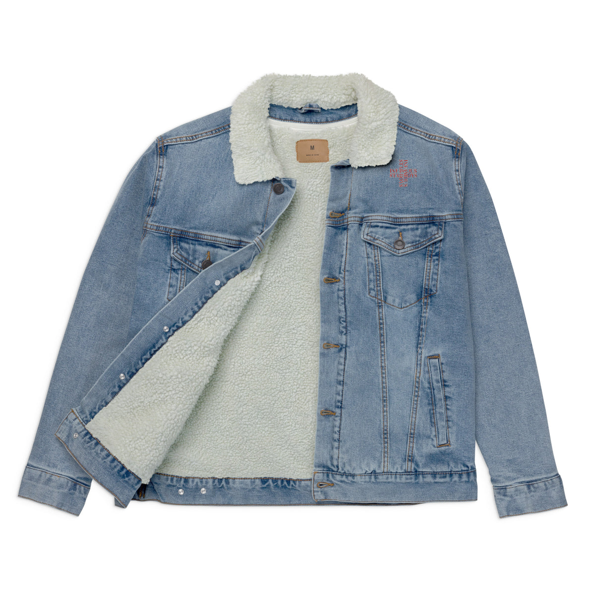 You Want My Love Limited Unisex denim sherpa jacket