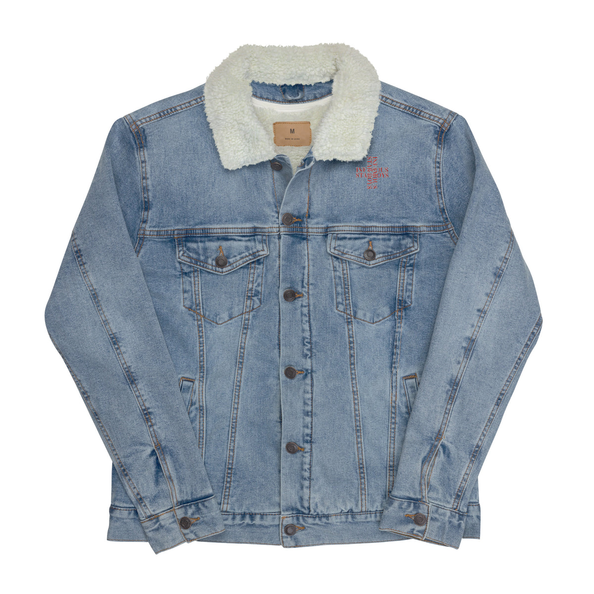 You Want My Love Limited Unisex denim sherpa jacket